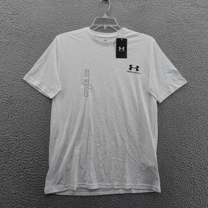 Under Armour Sportstyle‎ Tee Shirt Medium White Men Short Sleeve Athletic NWT